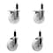 Service Caster 5'' Nylon Swivel 1-1/8'' Expanding Stem Caster Set 2 Total Lock Brakes, 4PK SCC-EXTTL20S514-NYS-2-S-2-118 - alternate 1